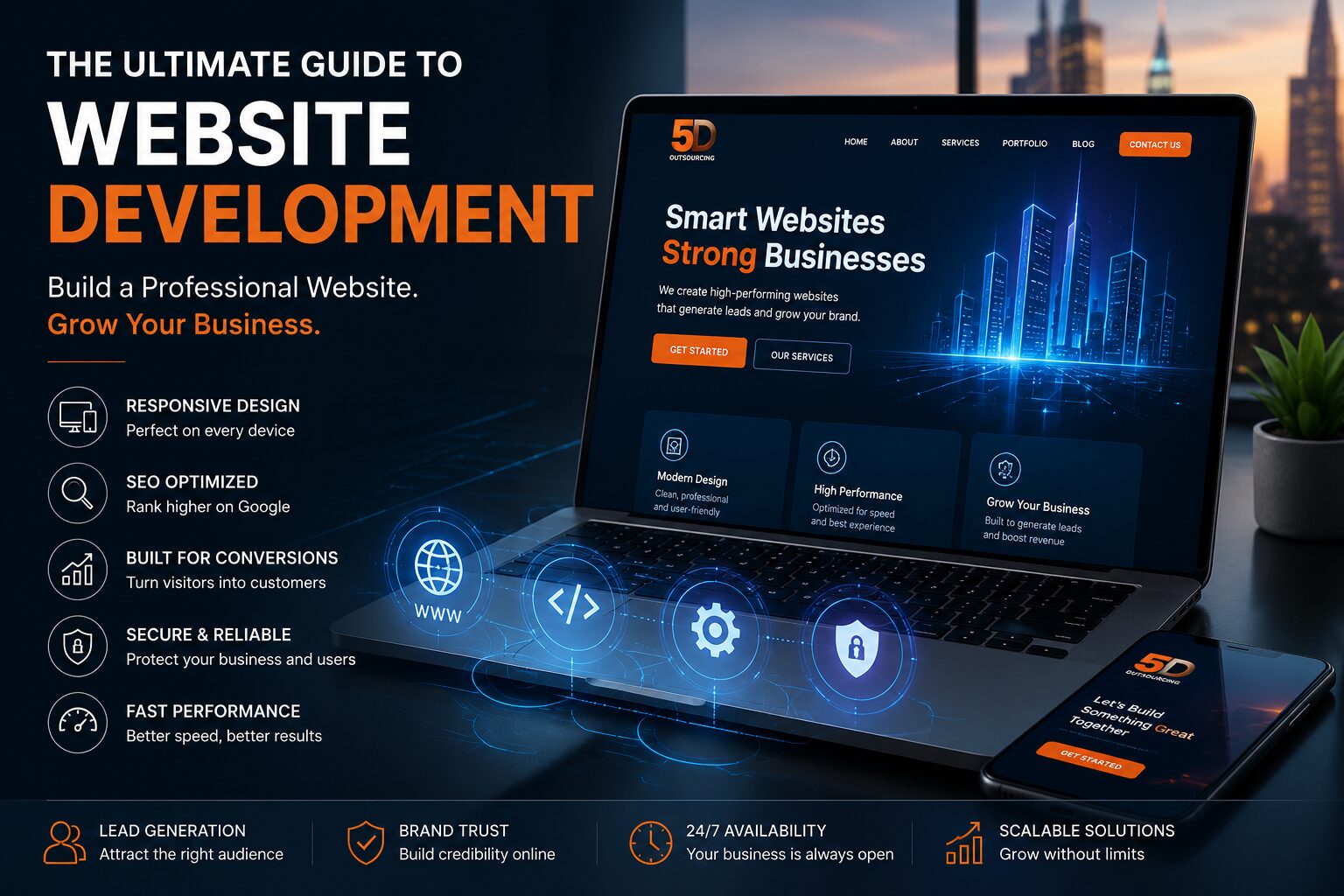 Professional website development services helping businesses build a strong online presence and increase growth